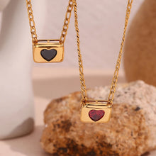 Load image into Gallery viewer, Cube Heart Stainless Steel Necklace