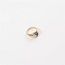 Load image into Gallery viewer, Yin and Yang Ring 18K Gold Plated