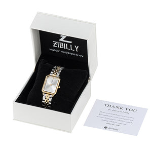 Zibilly Portrait Watch Limited Silver Gold Duo